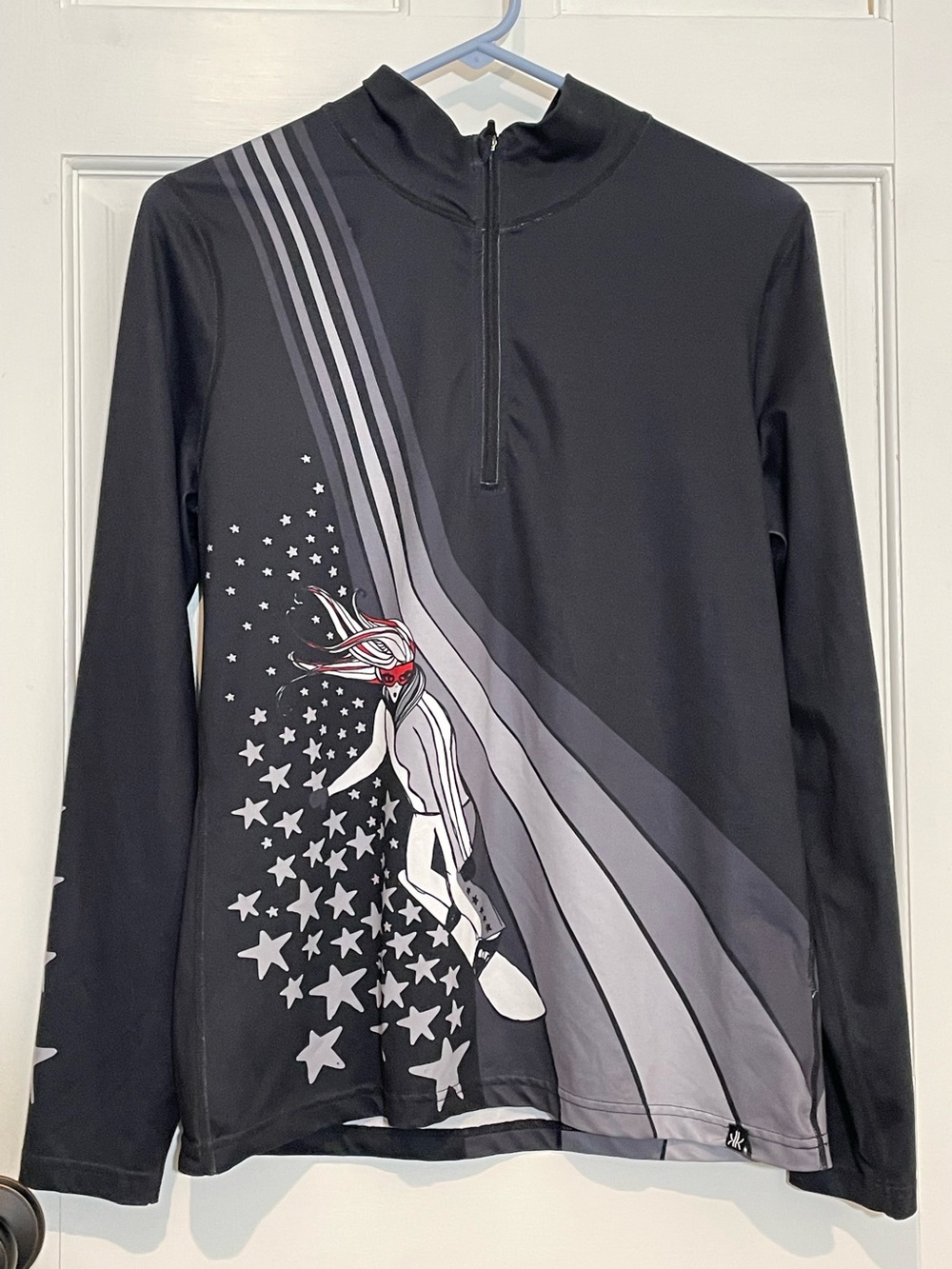 Krimson Klover Black 1/4  Zip-Up Active Baselayer  Sz L